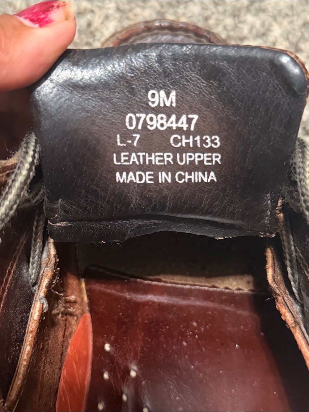 Men's Casual Leather Boat Shoes in Dark Brown - Picture 6 of 8